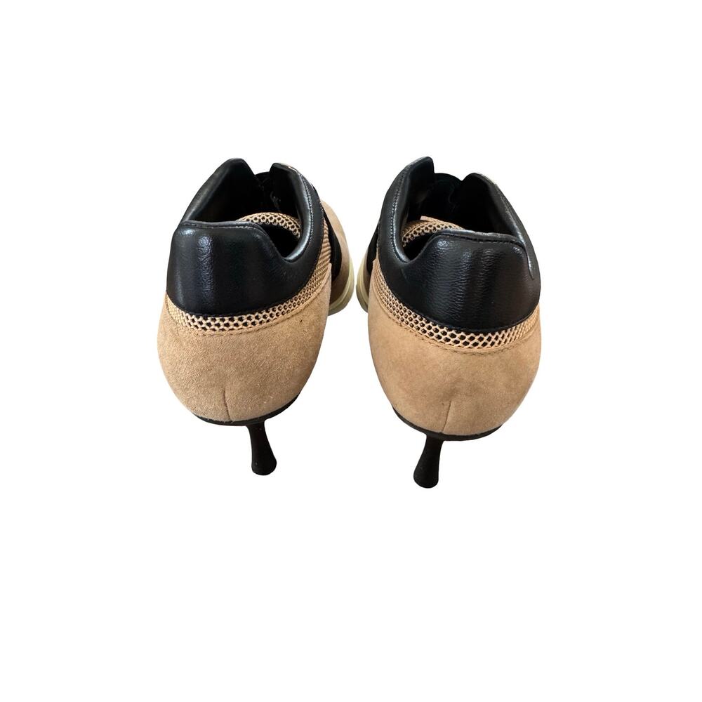Sneex The Icon Stiletto Sneaker Heels Camel Black Size 8 - Picture 3 of 7